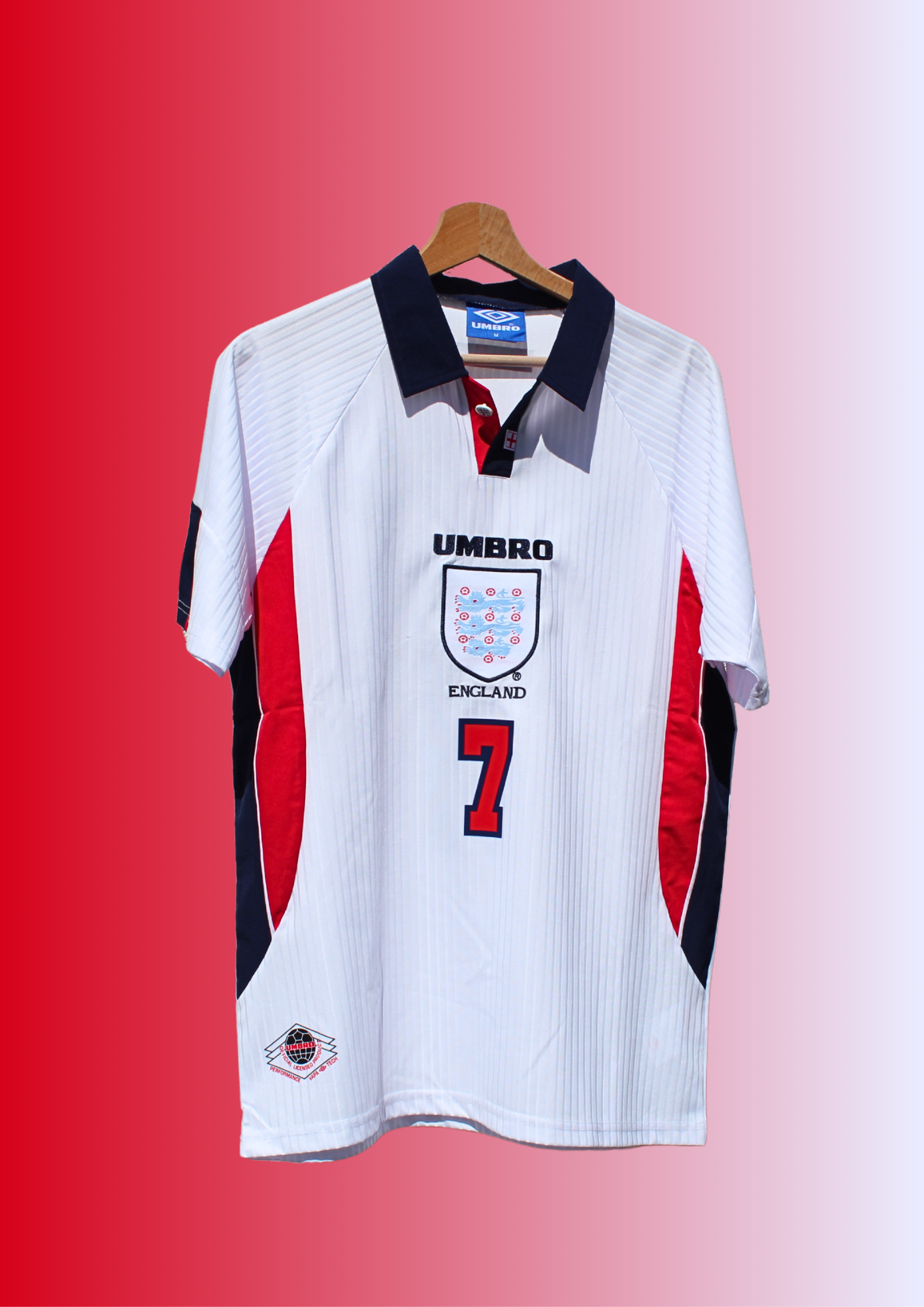 Retro Engeland shirt Beckham