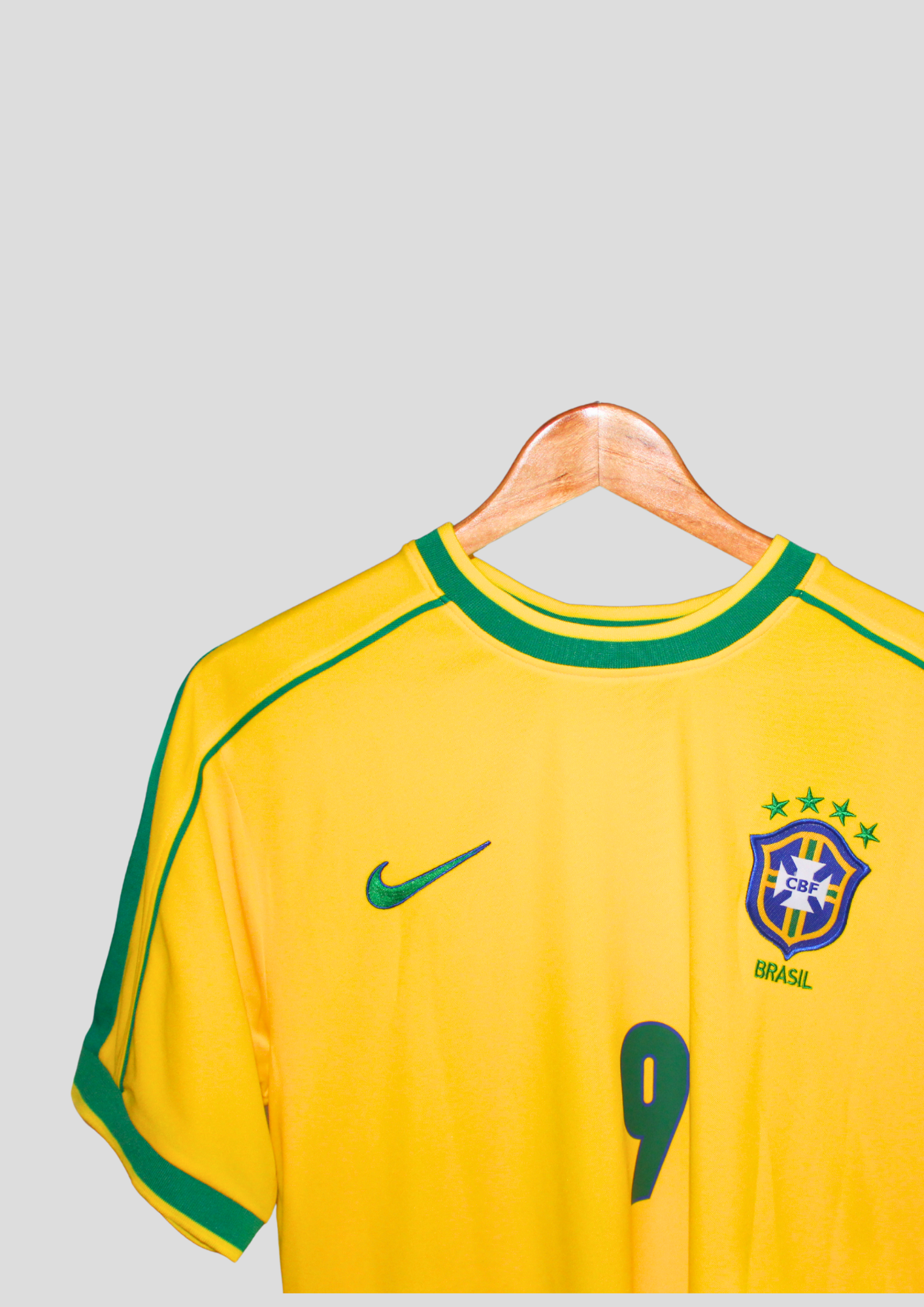 Retro shirt Brazilië Ronaldo Nazario Retro Brazilië Ronaldo Nazario